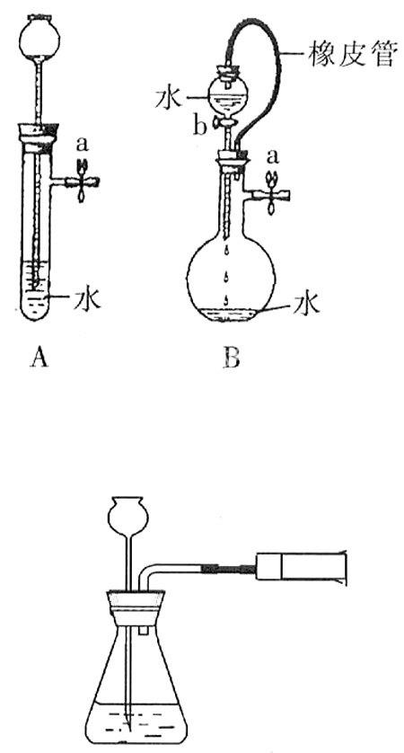 解析: b装置的特殊性在于分液漏斗与烧瓶之间连有一导气管,使分液