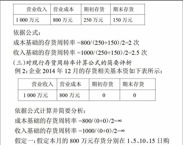 摘 要:现行资产周转率公式有的用收入基础有的用成本基础,资产平均