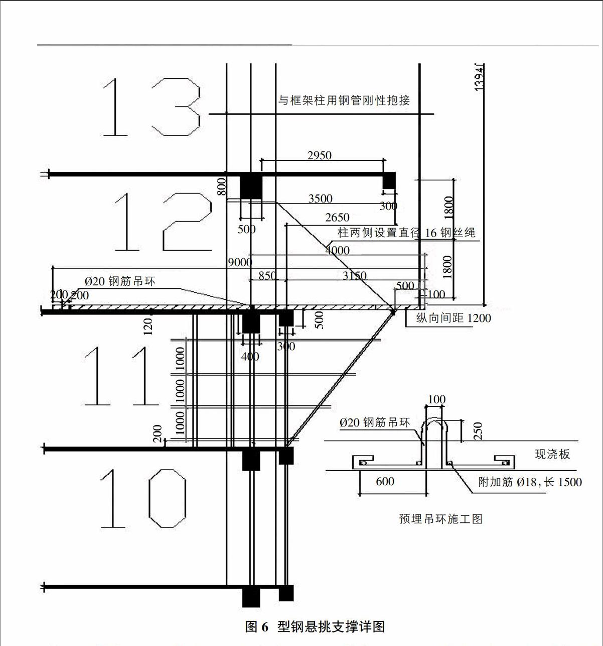 高空超长悬挑板型钢支撑系统技术的研究