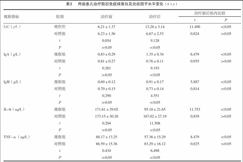 静脉滴注丙种球蛋白治疗新生儿肺炎的效果及对免疫功能的影响