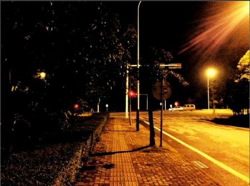 我喜欢在一个静谧的夜晚里安放自己浅显的心事,独自走在没有路灯的