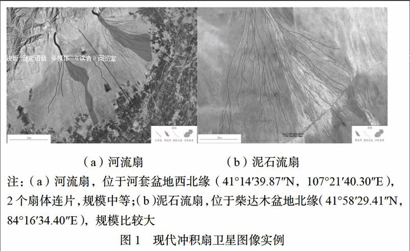 浅谈基于google earth的现代冲积扇辫状水道分布和构型