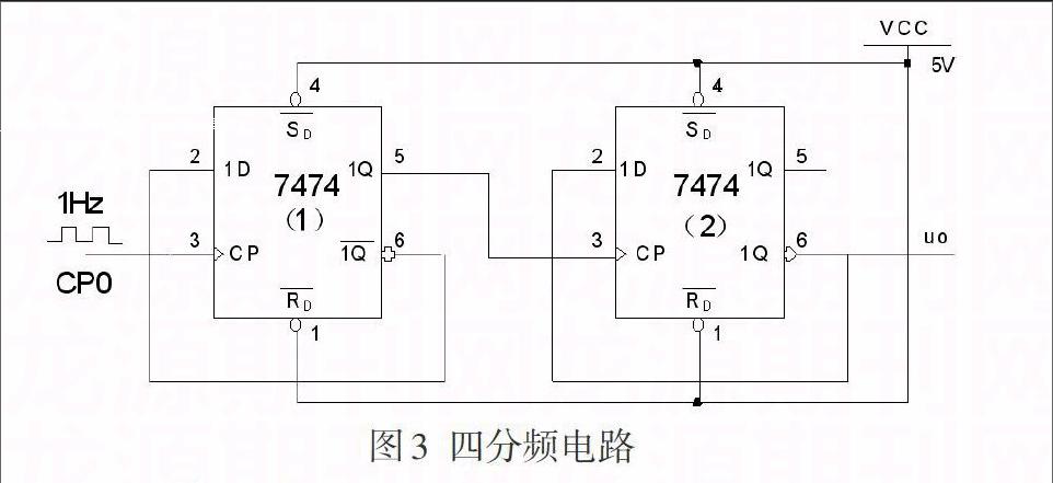 十字路口交通信号灯电路设计