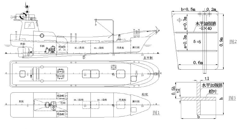 浅淡船长12m以下渔船的设计