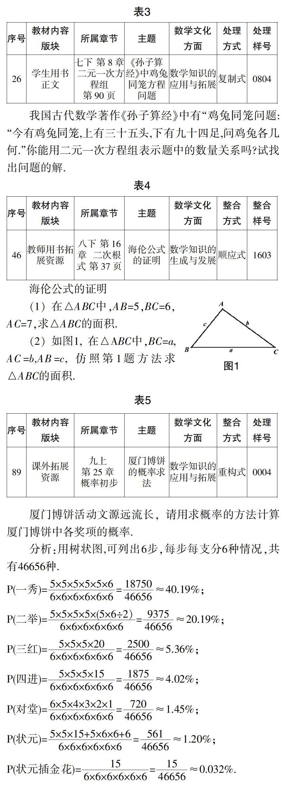 整合教材资源发挥数学文化功能 参考网