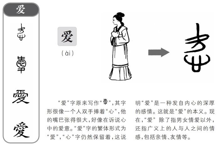 画说汉字 爱 参考网