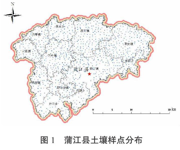 基于gs和arcgis的蒲江县耕地土壤养分空间变异分析