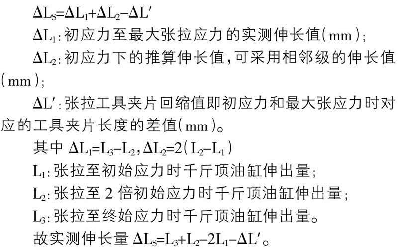 後張法預應力張拉伸長值計算與偏差原因分析