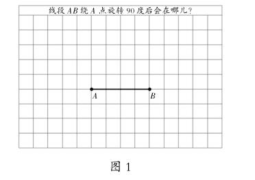 圖形的旋轉時,學生動手畫圖前,教師會將旋轉的