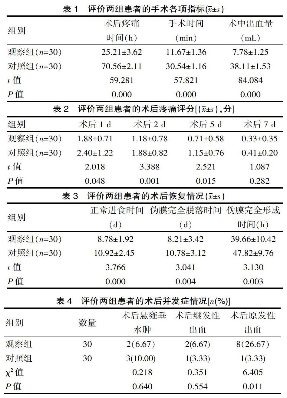 低溫等離子刀扁桃體切除術與傳統扁桃體剝離術的應用價值體會