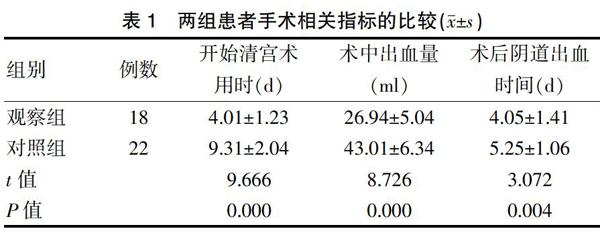 子宫动脉栓塞术联合药物流产治疗子宫瘢痕妊娠的临床效果 参考网