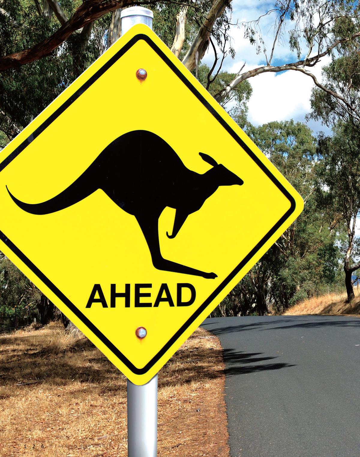 澳大利亚三角袋鼠标志图片