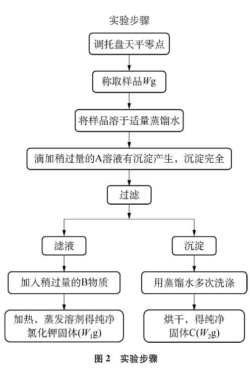 提出基于物质性质及其变化画出实验原理流程图,基于流程图进行文字