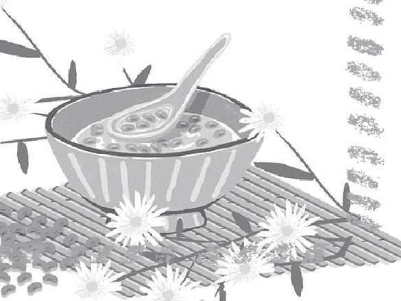 绿豆汤的画法图片