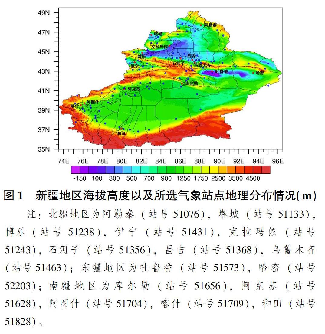新疆地区气温日较差年际变化特征分析