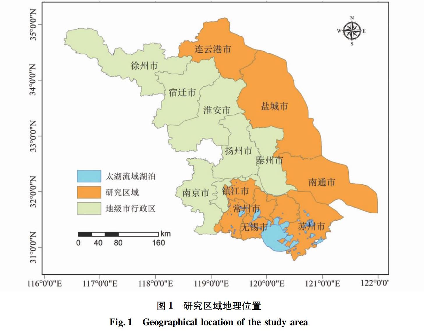 2010—2015年江苏省环太湖及沿海地区土地利用变化和生态风险分析