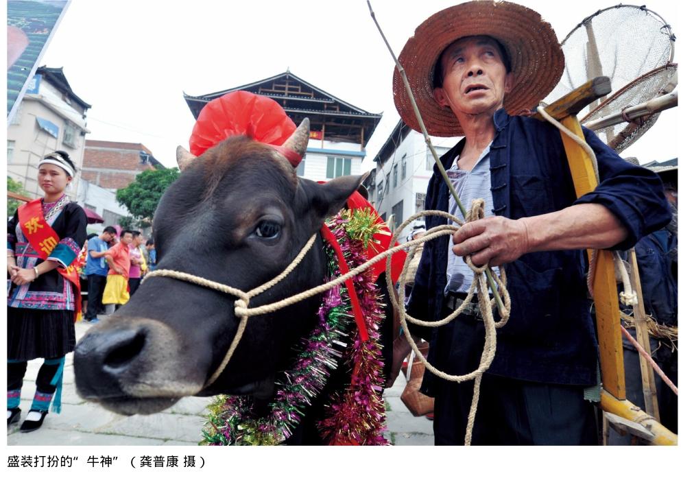 四月八敬牛节图片