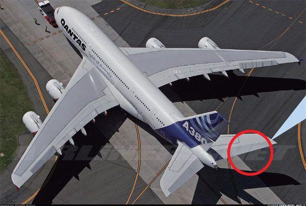 飞机升降舵事故图片