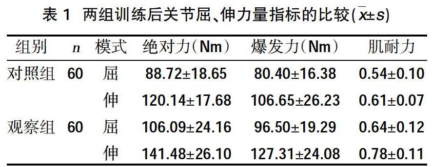 前交叉韌帶重建術後患者等速肌力訓練的應用效果