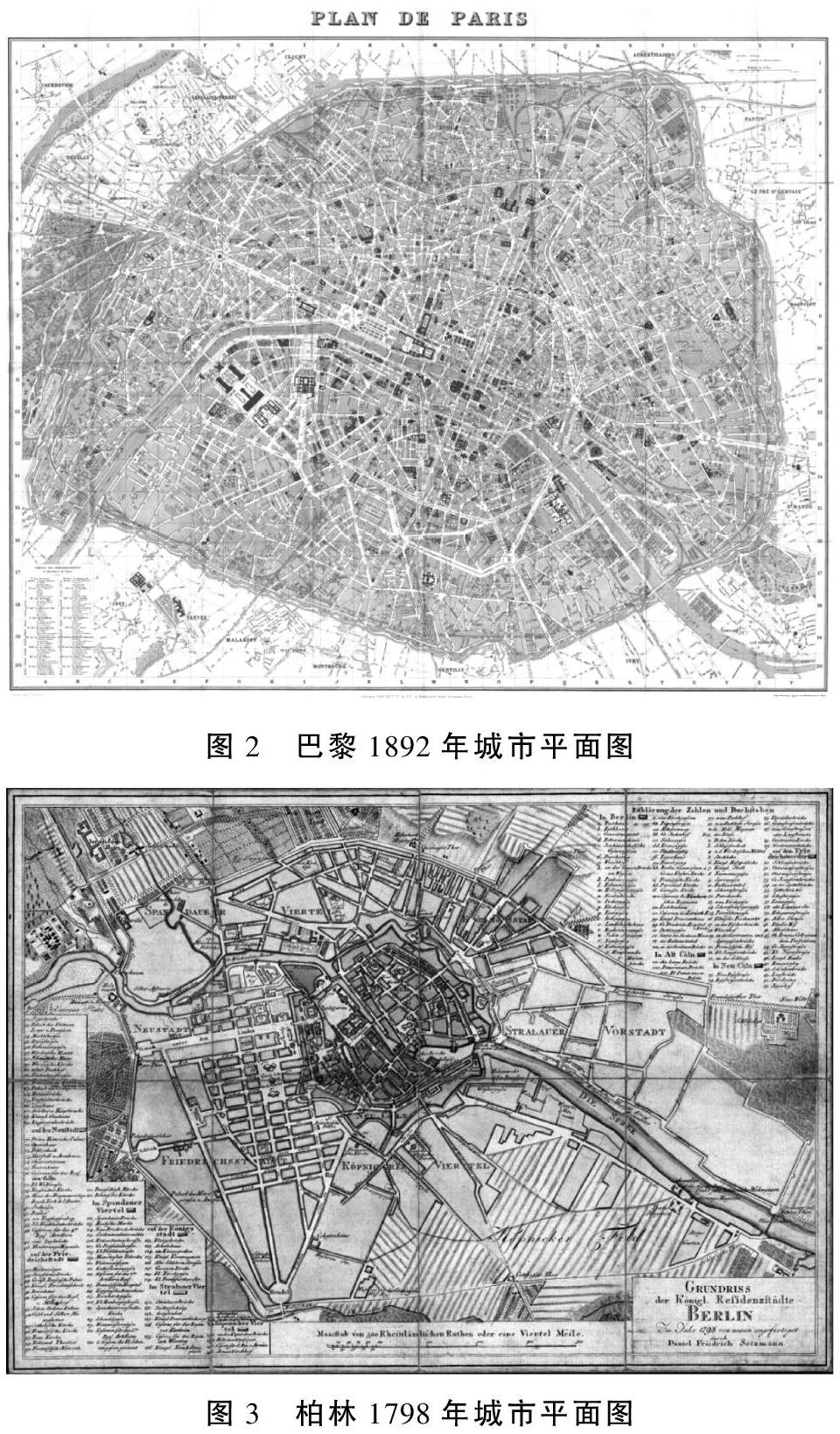 巴黎中轴线分析平面图图片