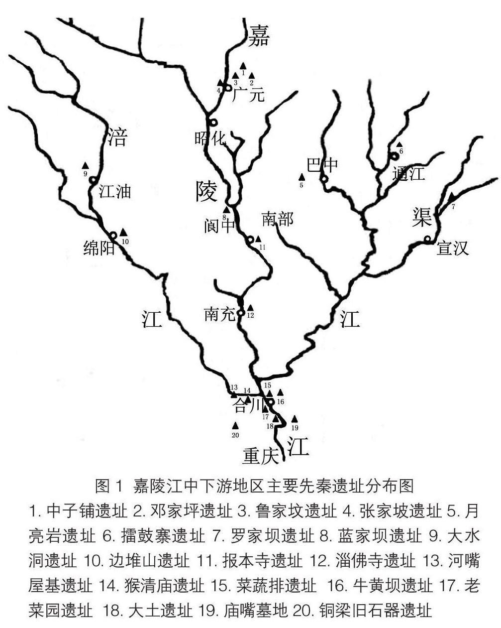 嘉陵江流域地图 绘画图片