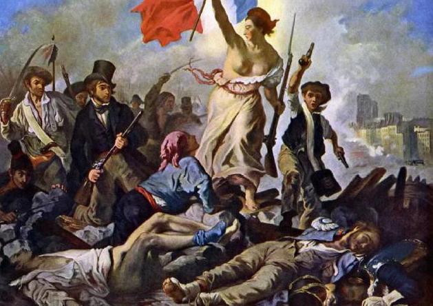 法国起义油画图片