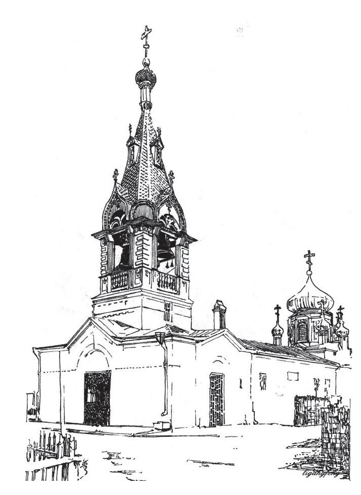 圣母大教堂简笔画教程图片