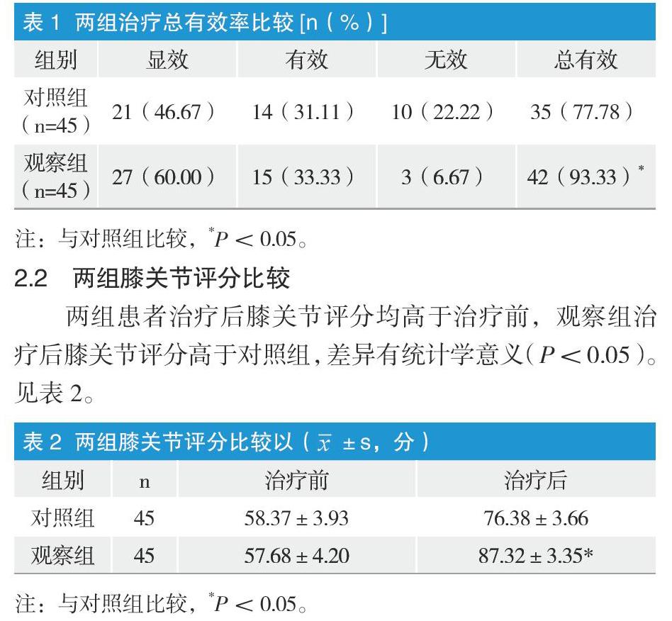 温针灸治疗膝关节骨性关节炎的疗效观察