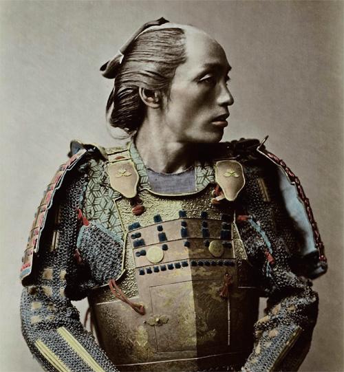 日本武士头辫子图片