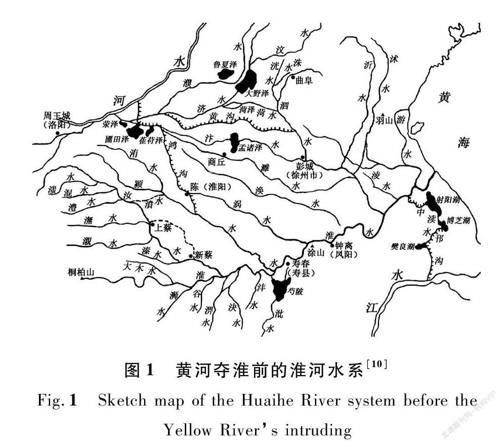 淮河起源地和终点地图图片