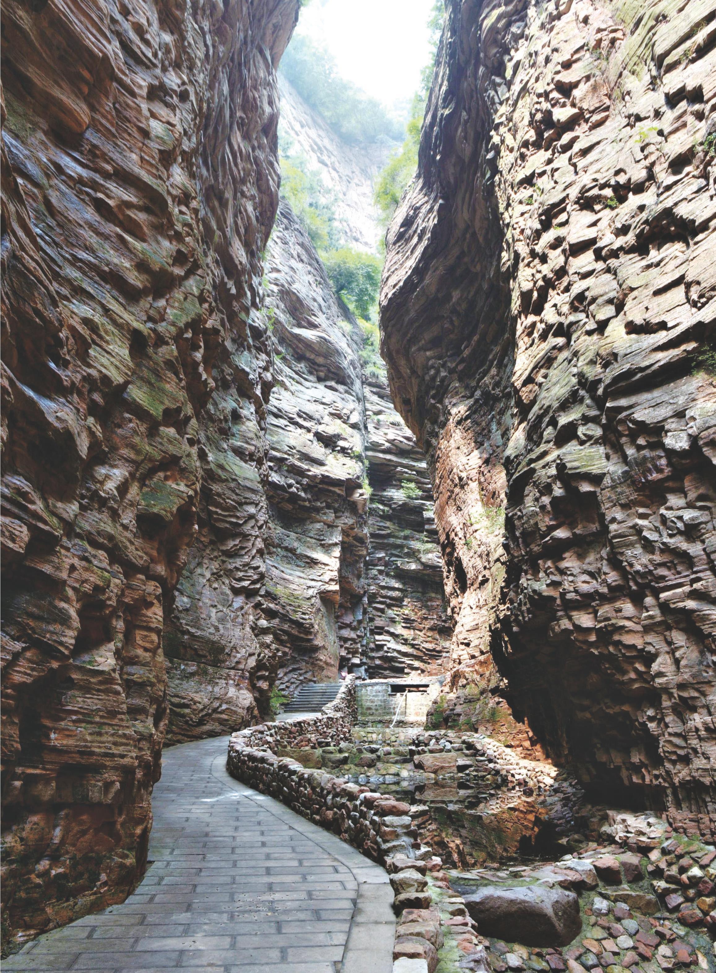 黄崖山栈道所在地图片