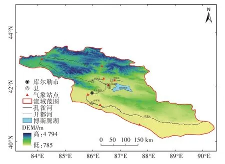 塔里木盆地东北缘,地理坐标为40°12′—43°50′n,83°32′—90°42